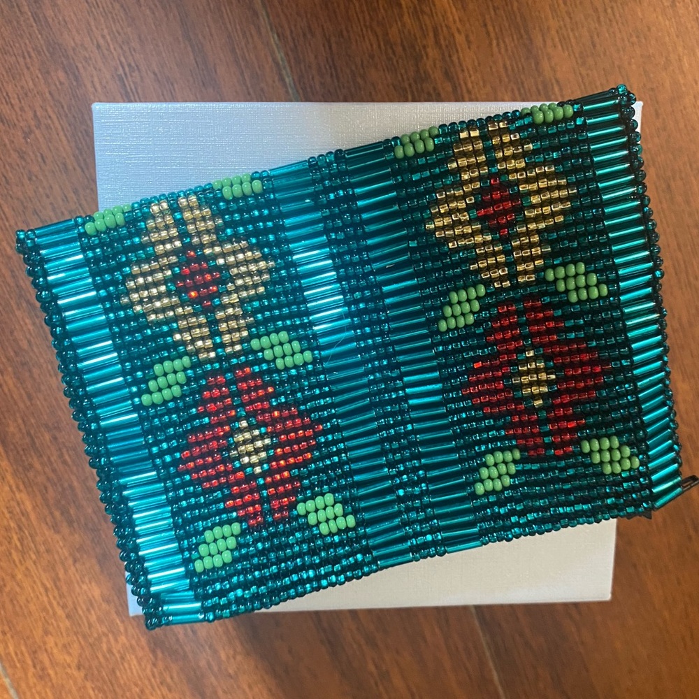 Beaded Aztec Change Purse